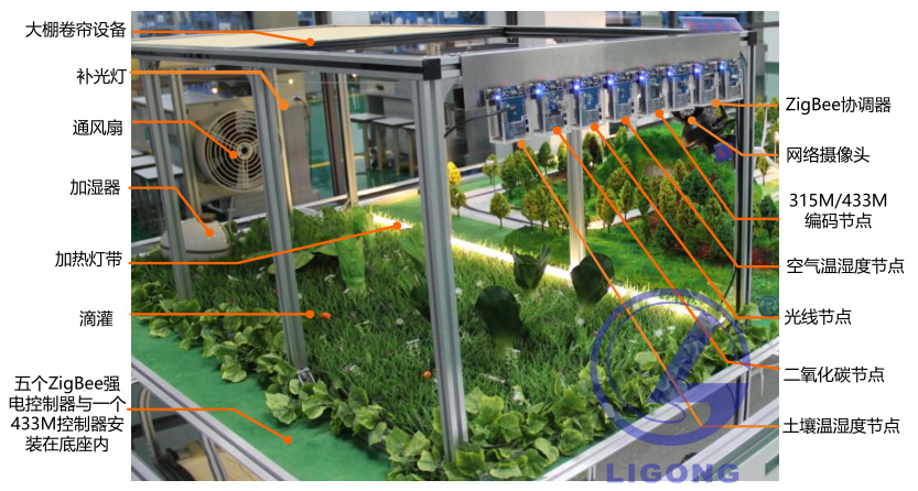 智能農(nóng)業(yè)大棚監(jiān)控實訓(xùn)平臺